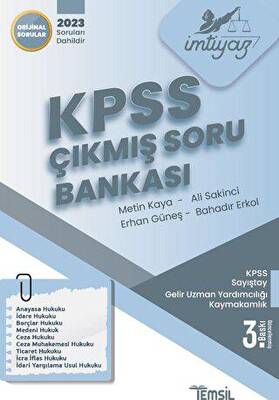 Temsil Kitap İmtiyaz KPSS Çıkmış Soru Bankası - 1