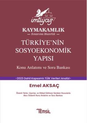 Temsil Kitap İmtiyaz Türkiyenin Sosyoekonomik Yapısı Konu Anlatımı ve Soru Bankası - 1