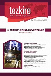 Tezkire Dergisi Sayı: 61 Temmuz - Ağustos - Eylül 2017 - 1