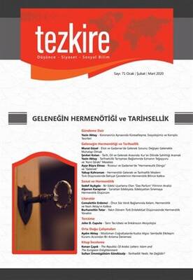 Tezkire Dergisi Sayı: 71 Ocak-Şubat-Mart 2020 - 1