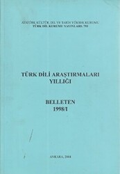 Türk Dili Araştırmaları Yıllığı - Belleten 1998 - 1 - 1