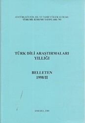 Türk Dili Araştırmaları Yıllığı - Belleten 1998 - 2 - 1