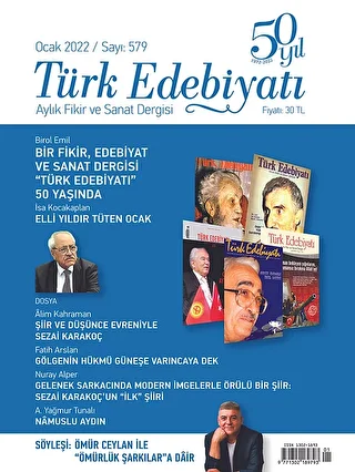 Türk Edebiyatı Dergisi Sayı: 579 Ocak 2022 - 1