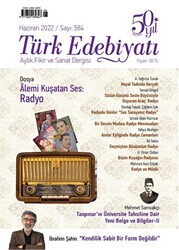 Türk Edebiyatı Dergisi Sayı: 584 Haziran 2022 - 1