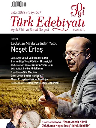 Türk Edebiyatı Dergisi Sayı: 587 Eylül 2022 - 1