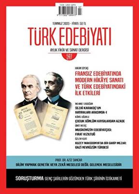Türk Edebiyatı Dergisi Sayı: 597 Temmuz 2023 - 1