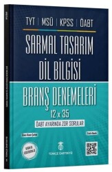 Türkçe ÖABTdeyiz KPSS ÖABT TYT MSÜ Dil Bilgisi Sarmal Tasarım 12x35 Deneme - 1