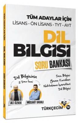 Türkçecim TV Yayınları KPSS TYT AYT Dil Bilgisi Soru Bankası - 1