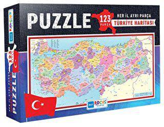 Türkiye Haritası Kutulu 123 Parça Puzzle Her İl Ayrı Parça Blue Focus - 1