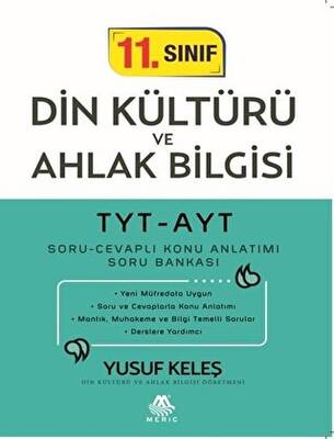 Meriç Yayınları TYT-AYT 11. Sınıf Din Kültürü ve Ahlak Bilgisi Soru Cevaplı Konu Anlatımı Soru Bankası - 1