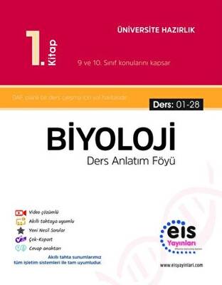 Eis Yayınları YKS DAF Biyoloji 1. Kitap 01 - 28 - 1