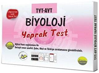 Pano Yayınevi TYT-AYT Biyoloji Yaprak Testleri Kutulu Dökme Test 5x48 Adet - 1