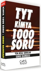 Çapa Yayınları TYT Kimya 1000 Soru Yeni Nesil Sorular - Soru Bankası - 1