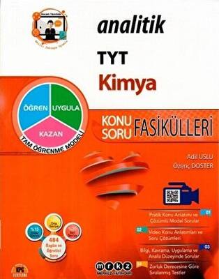Merkez Yayınları TYT Kimya Analitik Konu Anlatımlı Soru Bankası Fasikülleri - 1