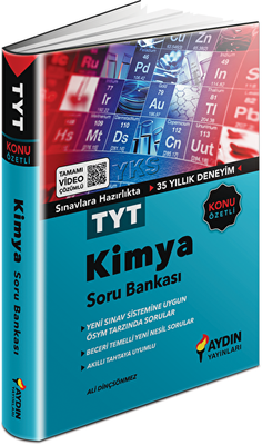 Aydın Yayınları TYT Kimya Konu Özetli Soru Bankası - 1