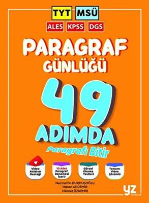 YZ Yayınları TYT MSÜ KPSS DGS ALES Paragraf Günlüğü - 1