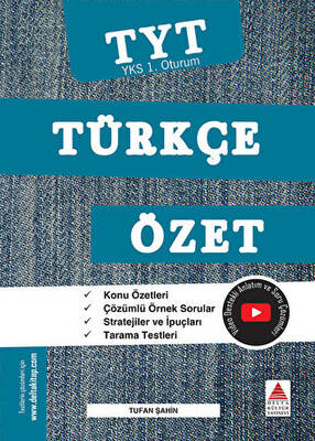 Delta Kültür Yayınevi TYT Türkçe Özet YKS 1. Oturum - 1