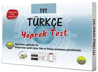 Pano Yayınevi TYT Türkçe Yaprak Testleri Kutulu Dökme Test 5x48 Adet - 1