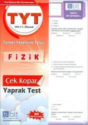 Bulut Eğitim ve Kültür Yayınları TYT - YKS 1. Oturum Fizik Çek Kopar Yaprak Test - 1
