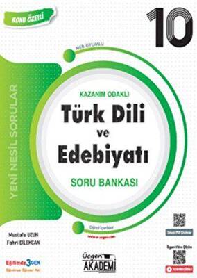 Üçgen Yayıncılık 10. Sınıf Türk Dili ve Edebiyatı Kazanım Odaklı Soru Bankası - 1
