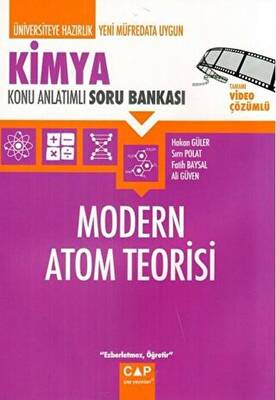 Çap Yayınları Üniversiteye Hazırlık Kimya Modern Atom Teorisi Konu Anlatımlı Soru Bankası - 1