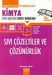 Çap Yayınları Üniversiteye Hazırlık Kimya Sıvı Çözeltiler ve Çözünürlük Konu Anlatımlı Soru Bankası - 1