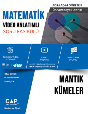 Çap Yayınları Üniversiteye Hazırlık Matematik Video Anlatımlı Mantık Kümeler Soru Fasikülü - 1
