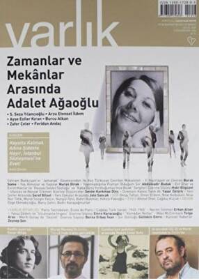 Varlık Edebiyat ve Kültür Dergisi Sayı: 1356 Eylül 2020 - 1