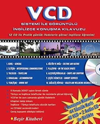 VCD Sistemi ile Görüntülü İngilizce Konuşma Kılavuzu 12 CD ile - 1
