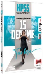 Yargı Yayınevi 2025 KPSS Genel Yetenek Tamamı Çözümlü Türkçe 15 Deneme - Yargı Yayınevi