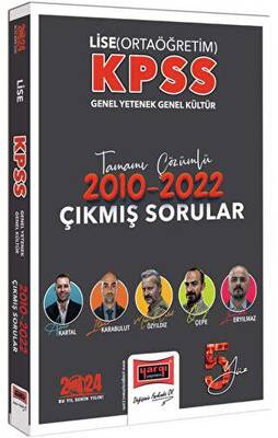 Yargı Yayınevi Yargı Yayınları 2024 KPSS GY-GK Lise Ortaöğretim Tamamı Çözümlü 2010-2022 Çıkmış Sorular - 1