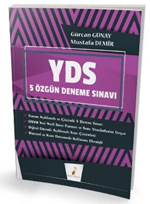 Pelikan Tıp Teknik Yayıncılık YDS İngilizce Çek Kopar 5 Özgün Deneme Sınavı Dijital Çözümlü - 1