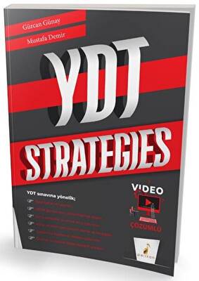Pelikan Tıp Teknik Yayıncılık YDT Strategies Video Çözümlü Soru Bankası - 1