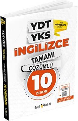 Tercih Akademi Yayınları YDT YKS İngilizce Tamamı Çözümlü 10 Deneme - 1