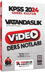 Yediiklim Yayınları 2024 KPSS Atölye Serisi Vatandaşlık Video Ders Notları - 1