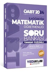 Yediiklim Yayınları 2024 ÖABT İlköğretim Matematik Öğretmenliği Tamamı Çözümlü Soru Bankası - 1