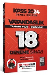 Yediiklim Yayınları KPSS 2024 Genel Kültür Vatandaşlık Tamamı Video Çözümlü 18 Deneme - 1