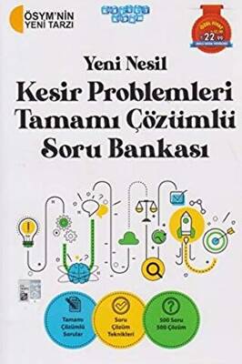 Akıllı Adam Yayınları Yeni Nesil Kesir Problemleri Tamamı Çözümlü Soru Bankası - 1