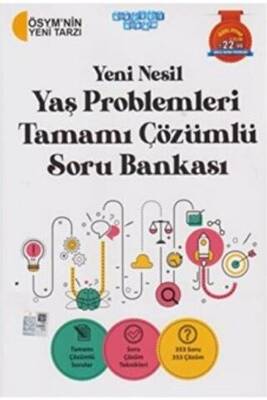 Akıllı Adam Yayınları Yeni Nesil Yaş Problemleri Tamamı Çözümlü Soru Bankası - 1