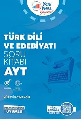 Yeni Nesil Yayınevi Yeni Nesil YKS AYT Türk Dili ve Edebiyat Soru Kitabı - 1