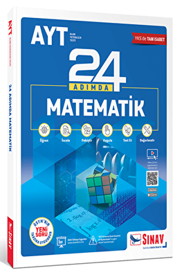 Sınav Yayınları YKS AYT Matematik 24 Adımda Konu Anlatımlı Soru Bankası - 1