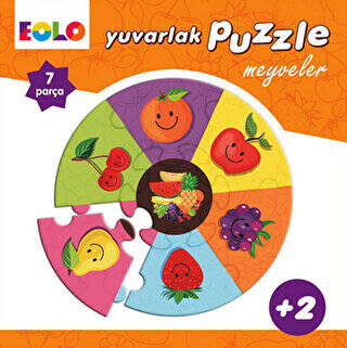 Yuvarlak Puzzle - Meyveler - 1