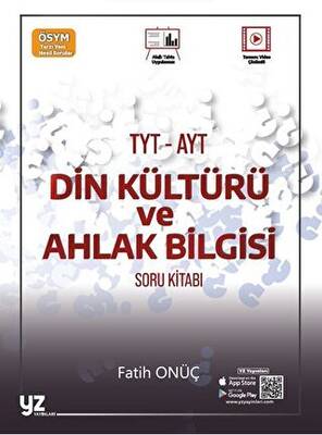 YZ Yayınları YZ YKS TYT AYT Din Kültürü ve Ahlak Bilgisi Soru Kitabı - 1
